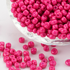 6/0 Baking Paint Glass Seed Beads&nbsp;SEED-OL0002-09-4mm-06