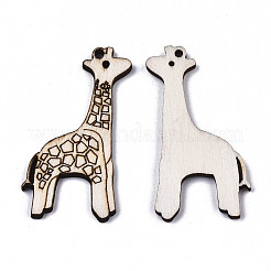 Unfinished Natural Poplar Wood Pendants&nbsp;WOOD-N006-58