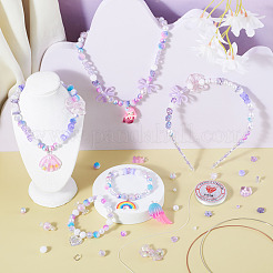 DIY Cute Cartoon Hair Band Bracelet Making Kit&nbsp;DIY-TA0003-88