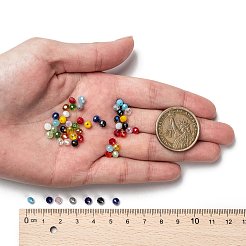 18 Colors Electroplate Glass Beads&nbsp;EGLA-JP0002-03B-4mm