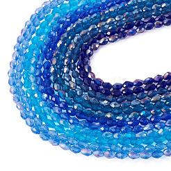 12Strands 12 Colors Transparent Glass Beads Strands&nbsp;EGLA-TA0013-24E