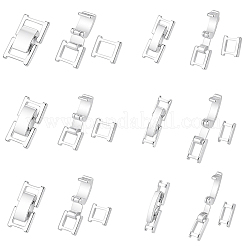 6 Styles Brass Watch Band Clasps&nbsp;KK-BBC0024-21S