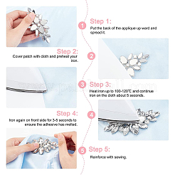 8Pcs Glass Cabochons(Hot Melt Adhesive On The Back)&nbsp;GGLA-FG0001-07B