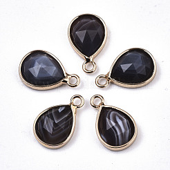 Natural & Synthetic Mixed Gemstone/Glass Charms&nbsp;G-N326-50