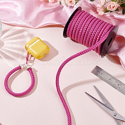 10M Round Braided Imitation Leather Cord&nbsp;OCOR-WH0105-061B