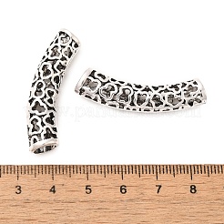 Tibetan Style Alloy Hollow Curved Tube Beads&nbsp;FIND-Z063-36AS