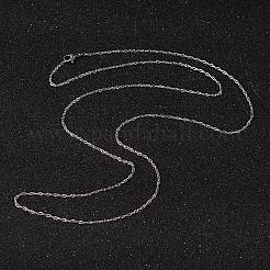 Non-Tarnish 304 Stainless Steel Rope Chain Necklaces&nbsp;NJEW-L437-01