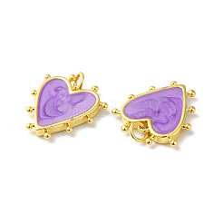 Rack Plating Brass Enamel Pendants&nbsp;KK-D074-03G-05