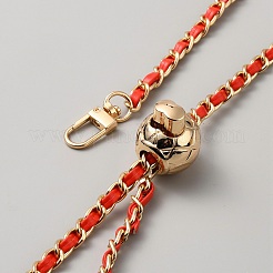 Adjustable Imitation Leather with Iron Link Purse Chains&nbsp;FIND-WH0126-455