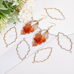 50Pcs Tibetan Style Alloy Open Back Bezel Big Pendants&nbsp;FIND-CA0008-77RG