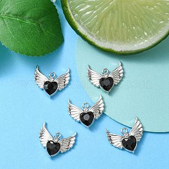 Rack Plating Alloy Glass Pendants&nbsp;FIND-YW0001-85A