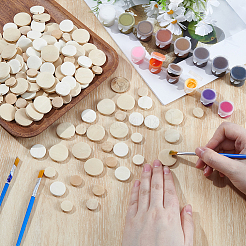 180Pcs 3 Styles Wooden Beads&nbsp;WOOD-SP0002-04