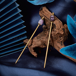 2Pcs Brass Hair Sticks&nbsp;OHAR-PH00002