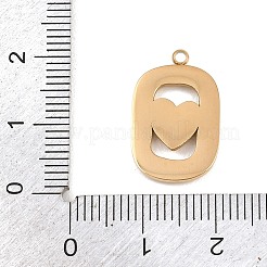 304 Stainless Steel Pendants&nbsp;STAS-H249-07G