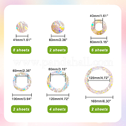 PET Glass Adhesive Patch&nbsp;AJEW-WH0033-96