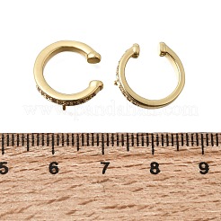 Brass Micro Pave Cubic Zirconia Ear Cuff Findings&nbsp;KK-K426-09G