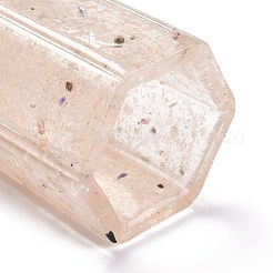Resin with Natural Quartz Crystal Chip Stones Pen Holder&nbsp;DJEW-F015-02A