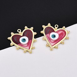 Alloy Enamel Pendants&nbsp;ENAM-F143-13-G