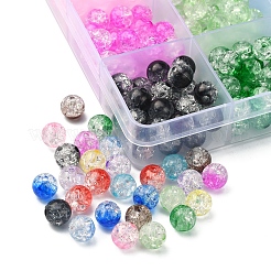360Pcs 12 Colors Transparent Crackle Acrylic Beads&nbsp;CACR-YW0001-02