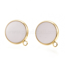 Brass Stud Earring Findings&nbsp;KK-S345-270-M