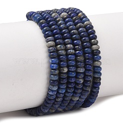 Natural Lapis Lazuli Beads Strands&nbsp;G-P354-10-4x2mm