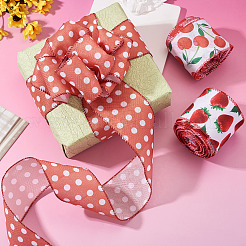 3 Rolls 3 Style Polyester Ribbon&nbsp;OCOR-TA0003-61