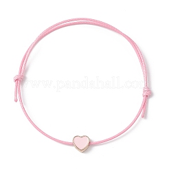 8Pcs 8 Style Heart & Skeleton Key Alloy Enamel Braided Bead Bracelets Set&nbsp;BJEW-JB09771-S