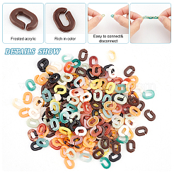 1200Pcs 10 Colors Acrylic Linking Rings&nbsp;SACR-DC0001-02