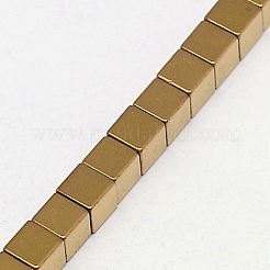 Electroplate Non-magnetic Synthetic Hematite Beads Strands&nbsp;G-J170A-2x2mm-07
