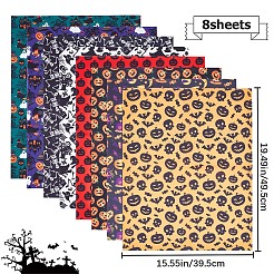 Halloween Printed Polycotton Fabric&nbsp;DIY-WH0032-07B