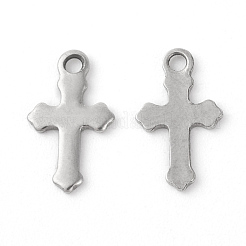 Tarnish Resistant 304 Stainless Steel Tiny Cross Charms&nbsp;STAS-F192-080P