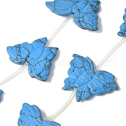 Dyed Synthetic Turquoise Beads Strands&nbsp;G-B136-A08