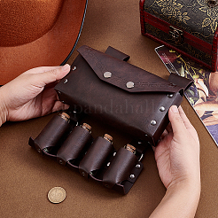 Rectangle Retro PU Leather Magic Potions Belt Pouch Waist Bags&nbsp;AJEW-WH0816-405