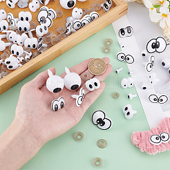 96 Sets 10 Styles Plastic Doll Craft Eyes&nbsp;DIY-GO0002-40