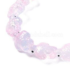 Transparent Glass Enamel Beads Strands&nbsp;GLAA-B021-06F