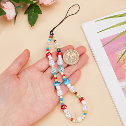 Resin Lanyard Wrist Strap Phone Star Charms Straps&nbsp;DIY-WH20003-13