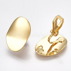 Brass Clip-on Earring Findings&nbsp;KK-T038-246G