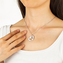 Non-Tarnish 304 Stainless Steel Pendant Necklaces&nbsp;FZ5872-2