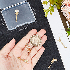 5pcs 5 style Rack Plating Brass Micro Pave Clear Cubic Zirconia Musical Instrument Pendants&nbsp;KK-BBC0012-92