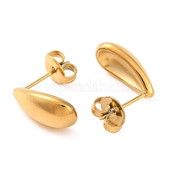 Ion Plating(IP) 304 Stainless Steel Stud Earrings&nbsp;EJEW-G395-31G