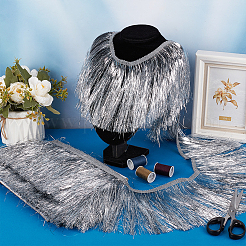 Polyester Tinsel Tassel Trimming&nbsp;DIY-WH0591-008A