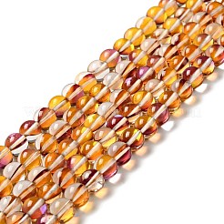 Electroplated Synthetic Moonstone Beads Strands&nbsp;G-F143-A01-M