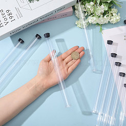 Acrylic Incense Storage Tube with Black Cap for Incense Sticks&nbsp;AJEW-WH0561-31