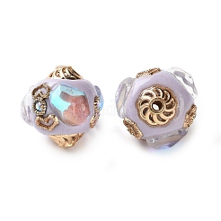 Handmade Polymer Clay Indonesia Beads&nbsp;IPDL-H001-14KCG