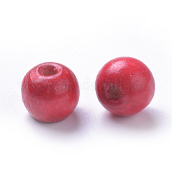 Dyed Natural Wood Beads&nbsp;WOOD-Q006-12mm-01-LF