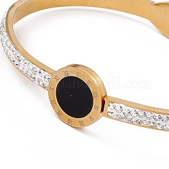 Roman Numeral Hinged Bangles&nbsp;BJEW-F439-07G