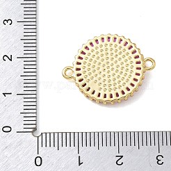 Natural Shell Carved Religion Saint Benedict Medal Connector Charms&nbsp;KK-L268-013G-B02