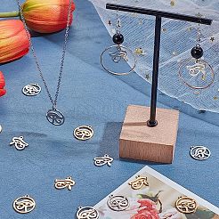 24Pcs 2 Style 201 Stainless Steel Pendants&nbsp;STAS-SC0003-58