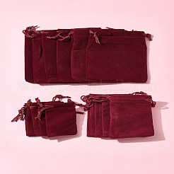 18Pcs 3 Styles Rectangle Velvet Drawstring Pouches&nbsp;TP-FS0001-04C