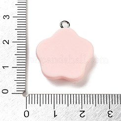 Opaque Resin Floral Pendants&nbsp;RESI-Z028-03A